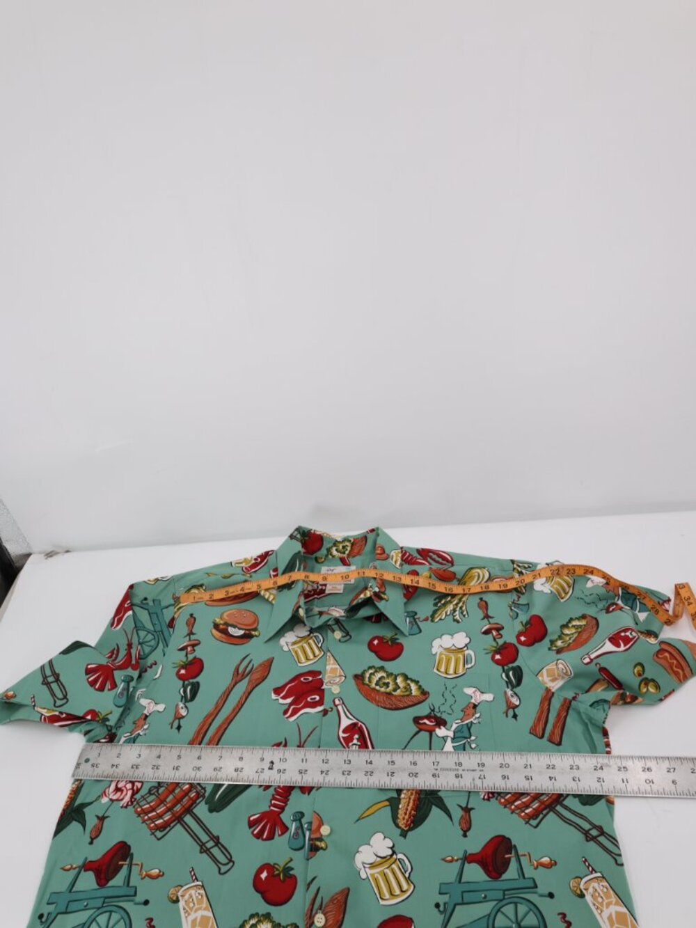 Vintage Reyn Spooner Hawaiian Shirt Men XL Born to Grill Chef Summer BBQ Cookout - Picture 10 of 11